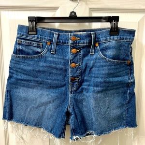 Madewell High Rise Denim Shorts size 29